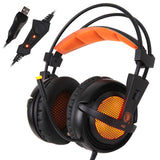 SADES A6 USB 7.1 Stereo Wired Gaming Headphones Game