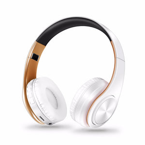 Free shipping new Gold colors Bluetooth Headphones Wireless Stereo